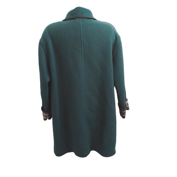 Loden Original Impragniert Merlet Seit 1927 Women Pure Wool Coat Green Italy XL - Picture 3 of 16